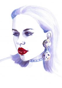 egith-van-dinther-fashion-model-watercolor-illustration